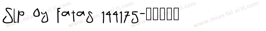 SLp Oy Fatas 144175字体转换